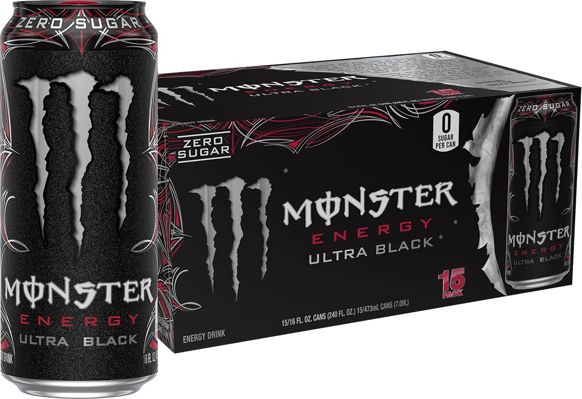 Monster Energy Ultra Rosa， Sugar Free Energy Drink， 16 Fl Oz (Pack of 24) - Image 1